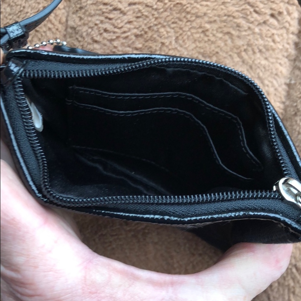 NWOT Black Coach Wristlet - Picture 5 of 8